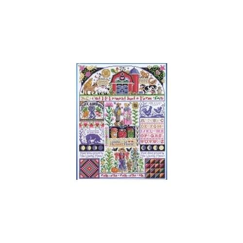 YIXIAO Counted Cross Stitch Authentic Egyptian cotton self matching needleless kit janlynn023-0115 happy home