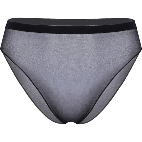 Womens Erotic Underwear Shiny Glossy See Through Sheer Lingerie Stretchy Tight Briefs Stocking Underpants Female Sexy Panties