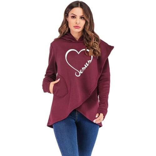 Oversized Women Hoodies Sweatshirts 2021 Fashion Autumn Love Print Long Sleeve Casual Hoodies Warm Hooded Street Sweatshirt Tops