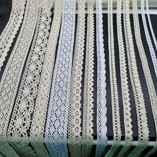 5Meter/roll) Multi Color Embroidered Lace Net Ribbons Fabric Trim DIY Sewing Handmade Craft Materials