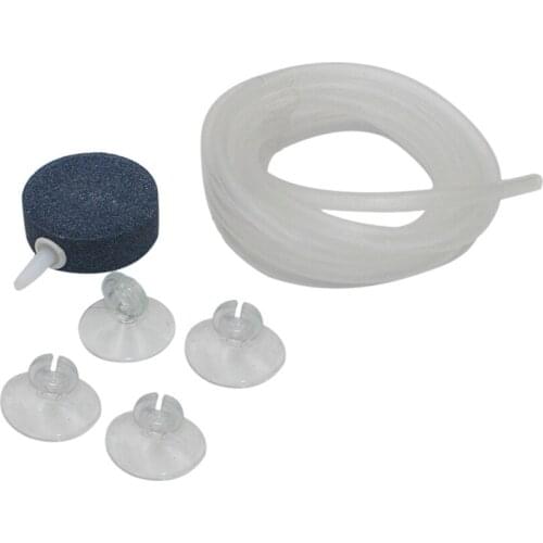 1 Set Air Bubble Stone Aerator Aquarium Fish Tank Pump Hydroponic Oxygen ,Include 1x Air Stone,1 x Pump Hose,4xSusker