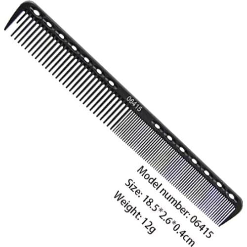 1 pc/set Black Professional Combs Hairdressing New Tail Comb Two Carbon Anti Static Comb Hair Cutting Comb Set