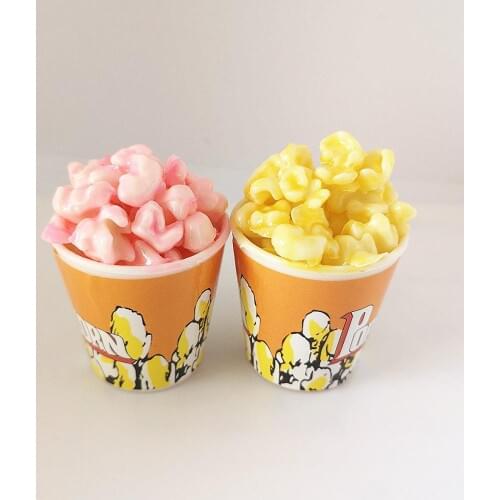 1PCS/lot Miniature Popcorn 1/6 Scale Mini Popcorn Bucket For Blyth Dollhouse Pretend Food Decor Photo Prop Toys For Children