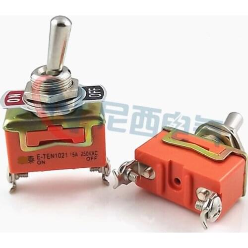 10 power button switches E-TEN1021 two-pin two-position single-pole single-throw shaking head rocker ON-OFF