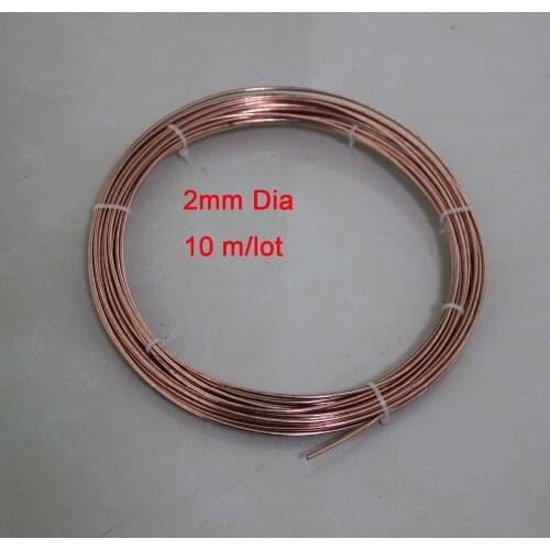 2mm Thickness T2 Pure Copper Wire Industry Experiment DIY Materials 10 meters
