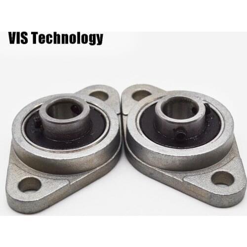 2pcs KFL08(8mm Bore Diameter)Pillow Block Bearing Flange Rhombic Bearings New