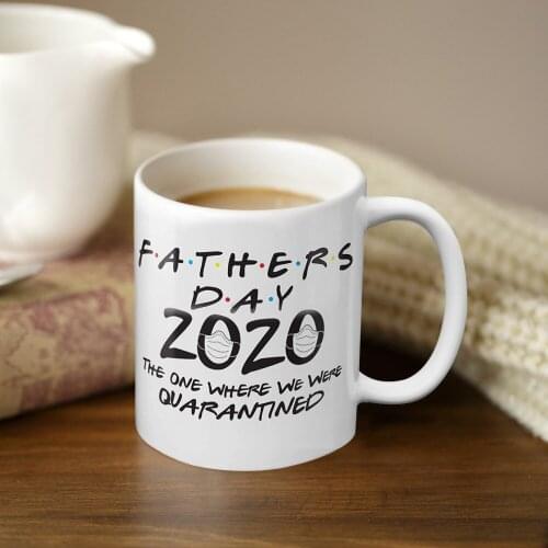 2020 Fathers Day Mug Ceramic Letter Printing Cup with C Handle Fathers Day Coffee Mug
