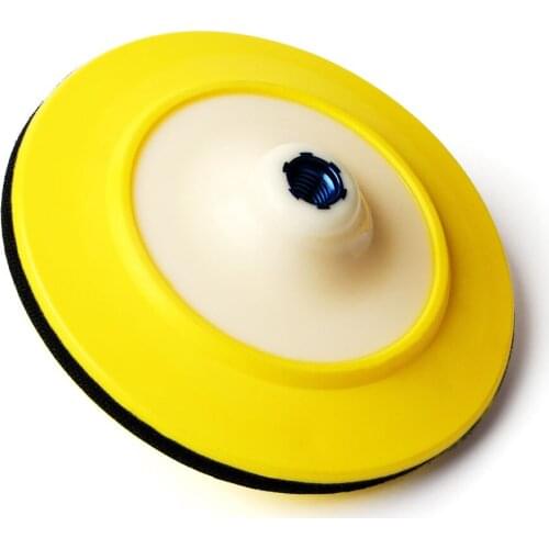 7 Inch Hook & Loop Backing Pad Thin Flexible Dual Action Car Polishing Buffing Plate M14 5/8-11 Thread Connect Polisher Grinder