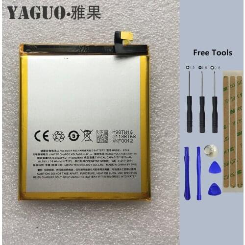 Meizu M3 mini BT68 2800mAh Battery High Quality Backup Battery Replacement For Meizu M3 mini Smart Phone + Free Tools