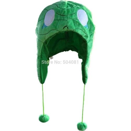 FREE SHIPPING High Quality Cartoon Movie TV Games Amumuu Plush Hat cosplay fashion Greeen Warm Winter cap Game Amumuu Hats