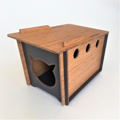 GoraPet Indigo Cat House Kennel Minderli 32 X52 cm x 32CM(H)
