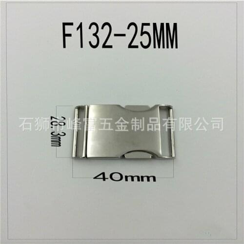 F132 100Pcs For 25mm Webbing Gold Black Metal Side Release Buckles Shackle For Paracord Bracelet DIY Accessories Top Quality