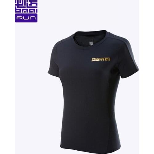 BMAI 2021 Training Marathon Woman Summer Gym Running T shirt for Women Breathable Short Sleeve Sportswear Female Sport T-shirts