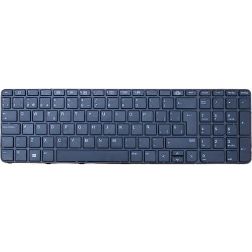 Laptop Keyboard with Frame Spanish Layout for HP PROBOOK 450 G3 455 G3 470 G3 Series Replacement Keyboards Spain Standard