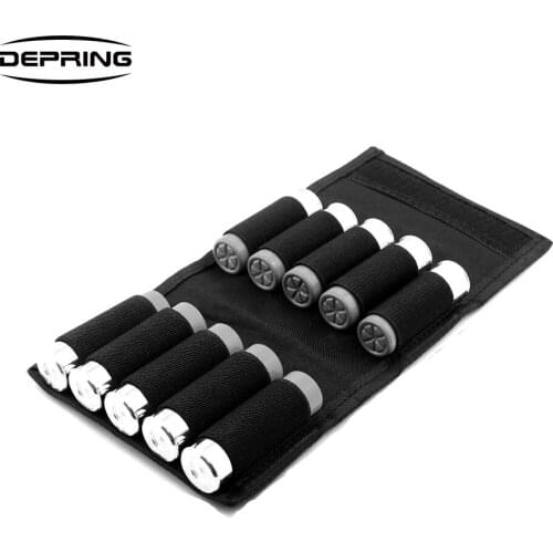 Molle Tactical Shotgun Shell Reload Pouch Holder Compact Folding 10 Rounds Shotshell Waist Mag Bag Carrier