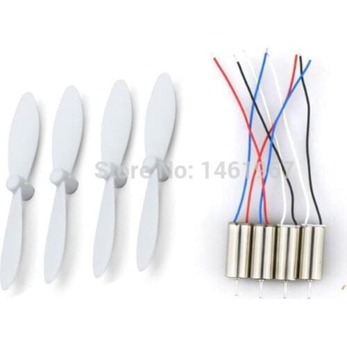 JJRC H8 Mini H8mini Rc Quadcopter Spare Parts Motor 4pcs Cw Ccw Motor+ 1 set blades