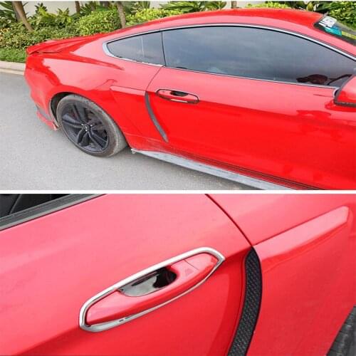 Anti-scratch Handle Stickers Stainless Steel Outer Door Bowl for Ford 2015-2020 Mustang Exterior Decorative Pieces