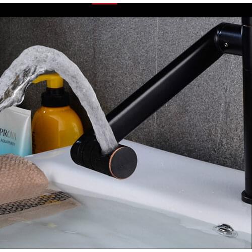 All copper Bathroom faucet 360 degree rotation wash basin counter Hot and cold mixer taps bathroom tub shower faucet WY817