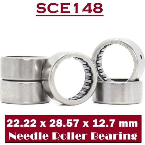 SCE148 Bearing 22.22*28.57*12.7 mm ( 5 PCS ) Drawn Cup needle Roller Bearings B148 BA148Z SCE 148 Bearing