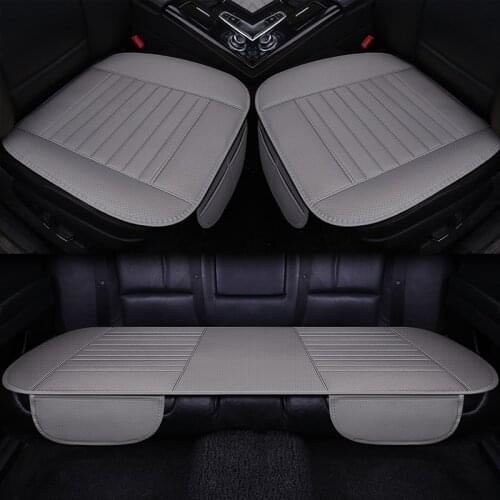 Universal Leather Car Seat Cover Auto Interior Chair Seat Cushion Protector Carpet Mats Front/Rear/ Full Set Choose