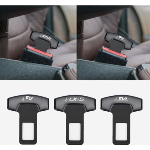 1pcs Car Belt Buckles Safty Belt Alarm Canceler Stopper for Mazda 3 mazda 6 CX 5 CX-5 CX3 323 Axela Atenza accessories