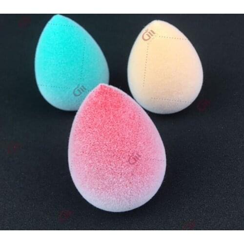 1pc Non-latex Flocking Professional Wholesale Cosmetic Makeup Foundation Base Liquid Beauty Blending Tools Powder Puff