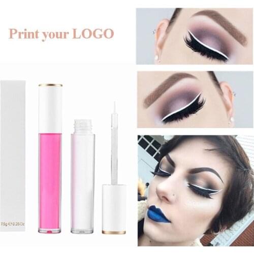 100pcs Print Your LOGO Colord Eyeliner Color Delineadores De Ojos Glitter Color Liquid Eye liner Waterproof Sweat Resistant
