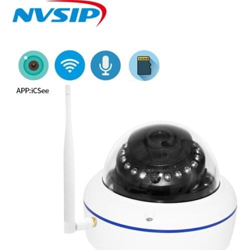 1080P Vandal-proof IP Camera Wifi ONVIF P2P TF Card Slot CCTV Dome Camera Wireless Wired Audio Recorded Security Camera ICsee