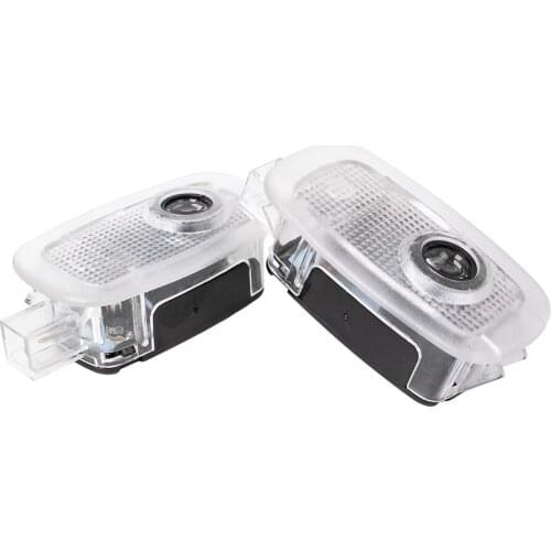 2 Pcs Chost Shadow Projector LED Welcome Lights Car Accessories For Mercedes Benz W221 S Class AMG S500 S350 S63 S65 2006-2013