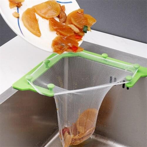 Kitchen Sink Filter Hanging 50PCS Nets Multifunctional Anti-Blocking Drainage Rack Food Vegetable Drain Stopper Sink Strainer