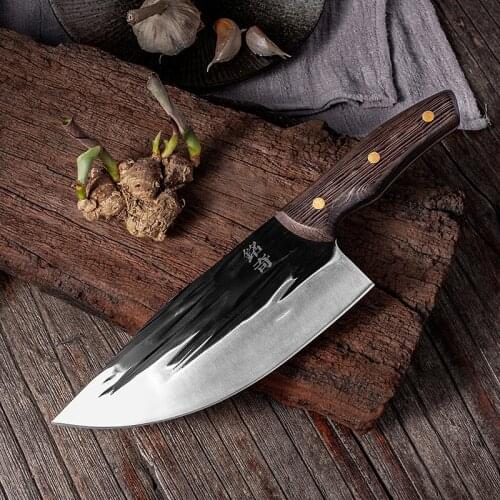 Household kitchen knife cut and cut dual use forging slaughter fish sell meat cut meat pick bones skin pig cut meat