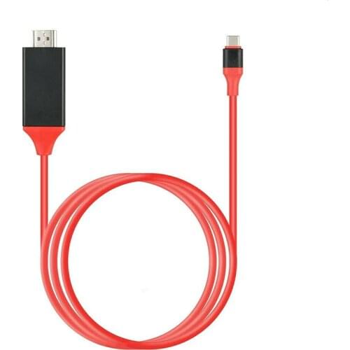 USB 3.1 USB-C to HDMI-compatible Cable 4K/1080P Type C Cable for Galaxy Note 8 for Macbook Pro for ChromeBook Pixel