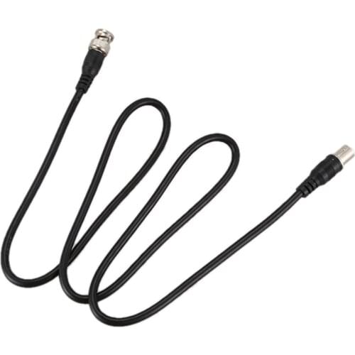 BNC Male to Female Plug CCTV Extension Coaxial Line Cable 3.3ft Long Black