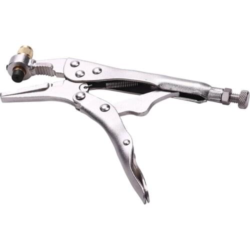 Air Conditioner Refrigerant Recovery Refrigeration Tube Steel Locking Plier Hand Tool