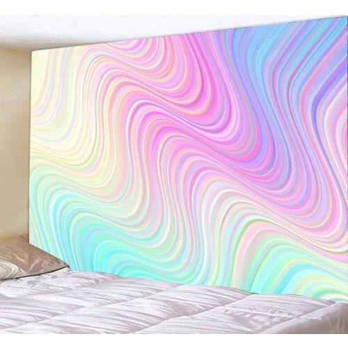 Beautiful 3D Psychedelic Rainbow Marble Wall Tapestry Wall Hanging Wall Tapestries Wall Art Decor Yoga Tapestry Bed Sheet