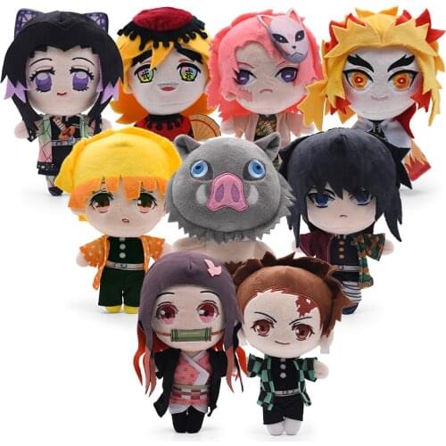 Demon Slayers Knuffel 20Cm Kimetsu No Yaiba Kamado Tanjirou Tomioka Giyuu Agatsuma Zenitsu Douma Sabito Puppet Poison