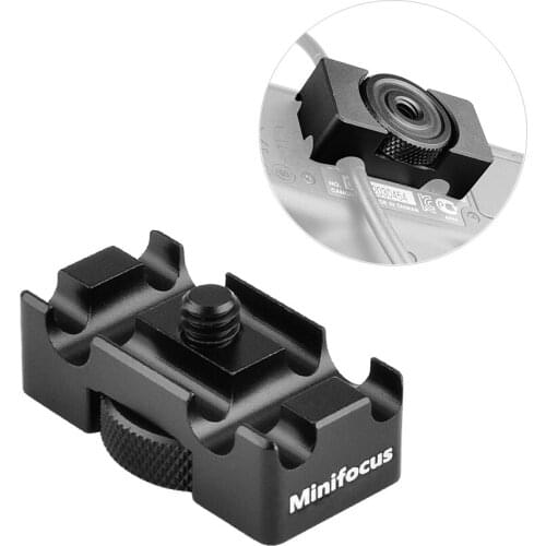 Mini Tether DSLR Camera Digital USB Cable Lock Clip Clamp Protector Mount to Camera Tripod Quick Release Plate Tethering Cable