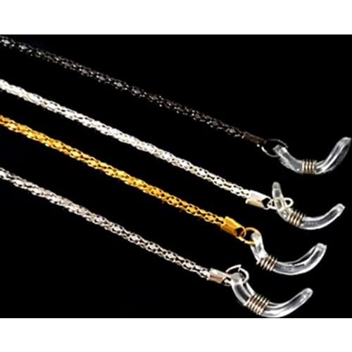 Non-slip Metal Eyeglass Chain Cord Sunglasses Holder Strap Necklace Women Men Gold Silver Color Reading Glasses Lanyard Rope