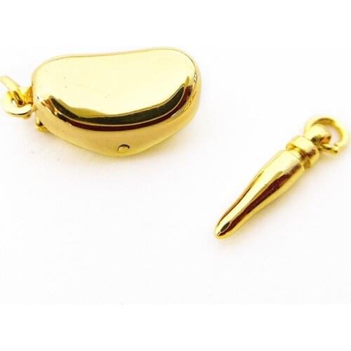 Wholesale DIY Natural Stones Beads Jewelry Making Accessories Silver/Gold/Rose Gold Metal Connector Clasps Findings