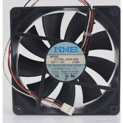 Original 4710KL-04W-B39 12025 12CM 0.36A 12V speed chassis cooling fan