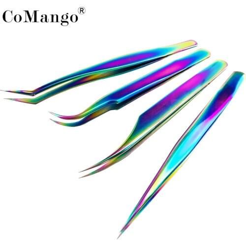 Eyelashes Tweezers For Lash Extension Stainless Steel Eyebrow Tweezer High Precision VETUS ST 15 Professional Nail Makeup tools