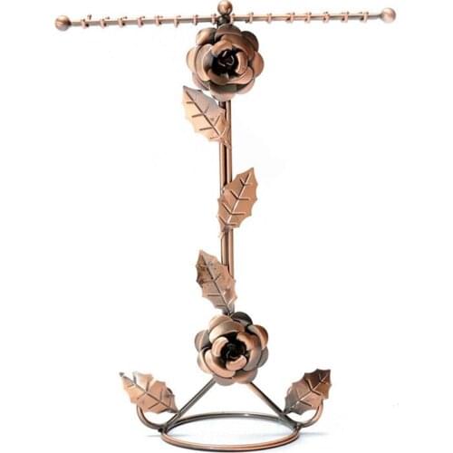 Rose Double Row Necklace Stand Jewelry Stand Bracelet Bracelet Earring Jewelry Display Stand Jewelry Props