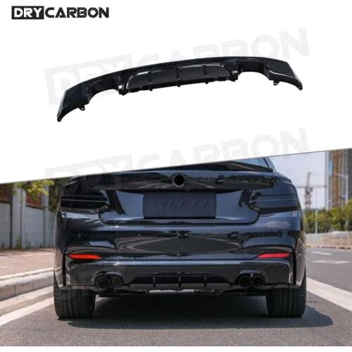 PP Car Rear Bumper Lip Spoiler Diffuser for BMW 2 Series F22 M sport 2014-2017 Rear Diffuser Gloss Black Car Style