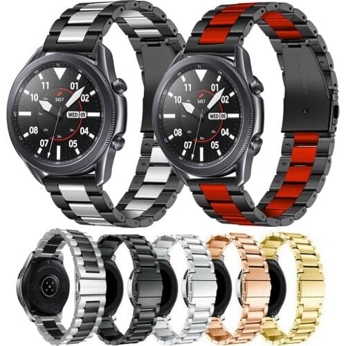 Stainless Steel Straps For Samsung Galaxy Watch3 45MM Smart Wristband Replaceable Bracelets For Galaxy Watch 3 41MM/45MM LTE