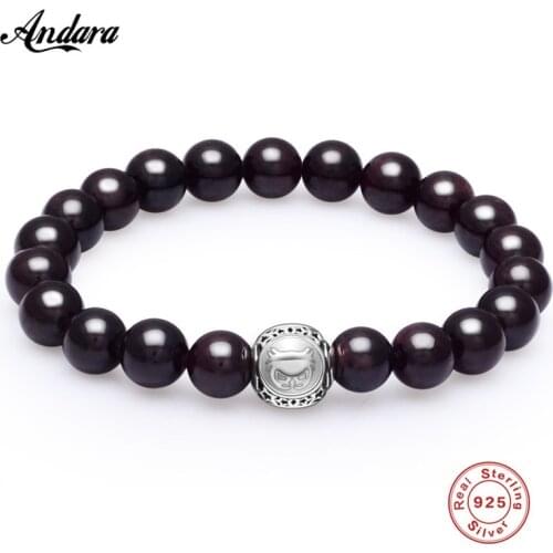 Lucky Gem Fashion Natural Red Mantra Prayer Beads Buddha Bracelet for Women Pulseras Masculina