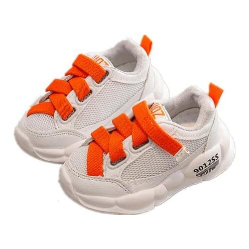Sneakers for boys and girls 2021 spring new children breathable mesh running shoes EVA lightweight baby toddler shoes Kids shoes