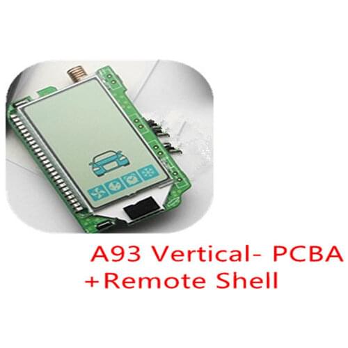 Starline A93 Vertical Remote Controller With Key Uncut Blade For Two Way Car Alarm Starline A93 Folding Car Flip Remote