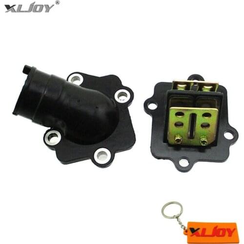 XLJOY Carburetor Intake Manifold + Reed Valve Cage Assembly For Alpha Sports 90 Tomberlin Kolt 90 LG Cobra 90 Daisy Revo 90cc