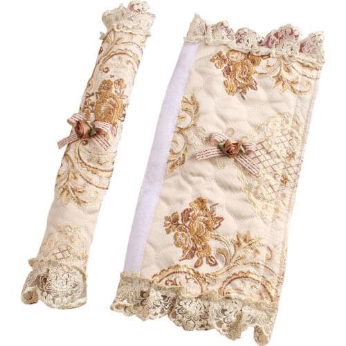 Embroidered Lace Refrigerator Door Handle Cover Door Knob Cover Handle Protector Door Handle Gloves Winter Warm Kitchen Supplies