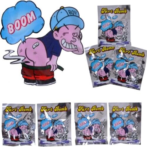 10pcs Funny Fart Bomb Bags Stink Bomb Smelly Funny Gags Practical Jokes Fool Toy Gag Funny Joke Tricky Toy